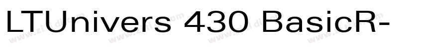 LTUnivers 430 BasicR字体转换